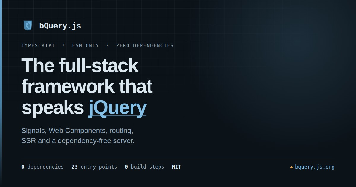 Release Notes | bQuery.js